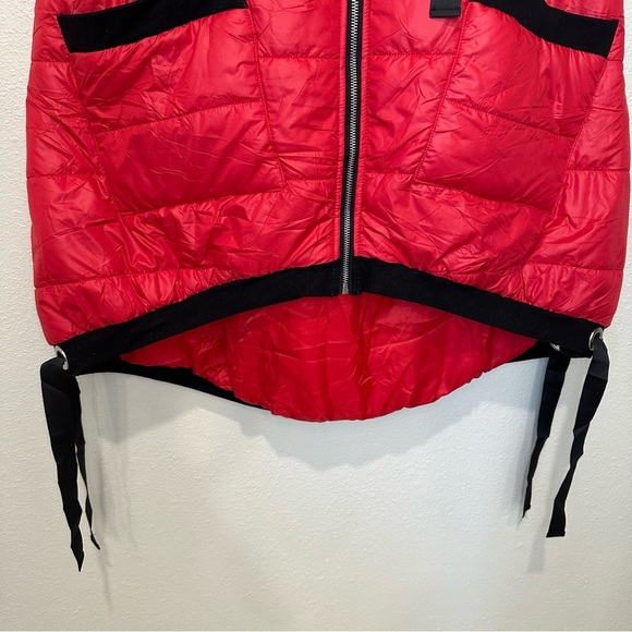 Red Quilted Vest with Black Accents - Picture 6 of 12